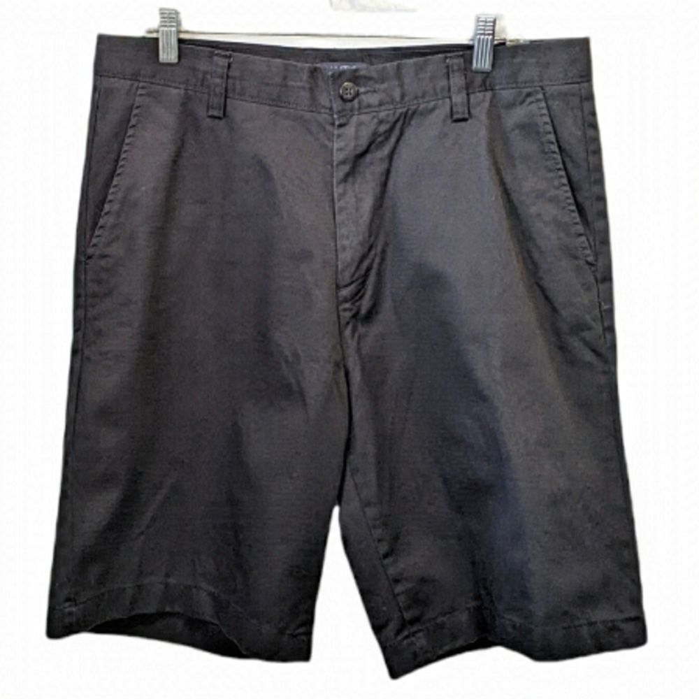 2/$20 Nautica Black Chino Shorts sz 34 Bermuda